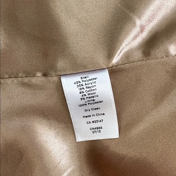 Talbots Gold Flecked Tweed Jacket - Picture 6 of 7